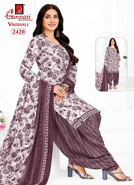 Vaishali Vol 10 By Ganpati Printed Cotton Patiyala Readymade Dress Wholesalers In Surat